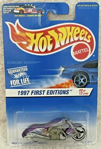 Vintage Hot Wheels 1997 First Editions Scorchin Scooter #9/12 Harley Vrod - Picture 1 of 8