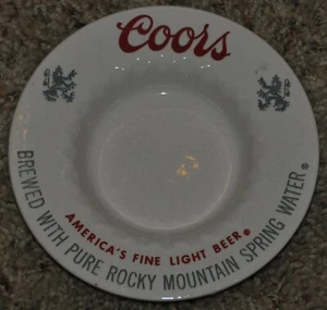 Coors Light Decorative Bowl Ash Tray Bar Plates Ceramic - Picture 1 of 2