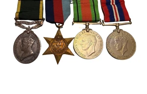 Lote de cintas medallas militares británicas de colección de la Segunda Guerra Mundial 1939-1945 Premio Star Defense - Imagen 1 de 10