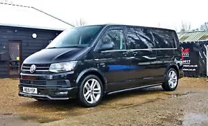 VOLKSWAGEN TRANSPORTER 150HP EURO 6 DSG AUTO LWB HIGHLINE SPORTLINE Black Auto - Picture 1 of 14