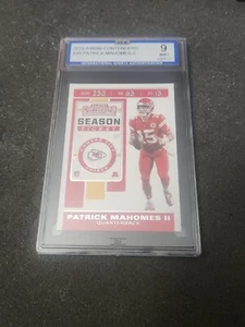 2019 Panini Contenders - Season Ticket #39 Patrick Mahomes II GRADED 9 - Foto 1 di 2