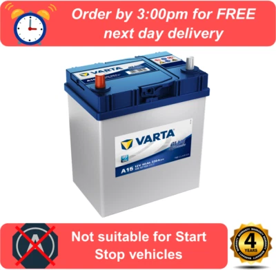 VARTA BLUE A15 055 type Battery Suzuki Baleno 1.2 (2016-2019) - Image 1 of 2
