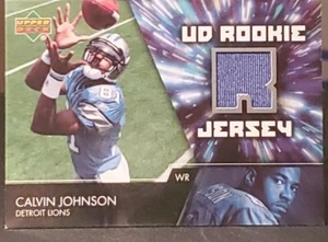 2007 Upper Deck UD Jersey Calvin Johnson HOF #UDRJ-CJ Rookie - Picture 1 of 2