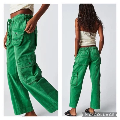 Pantalones cargo Free People We The Free Tahiti verdes talla pequeña Foto 1 de 4