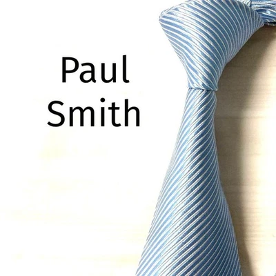 Corbata Paul Smith azul claro seda maciza Foto 1 de 4