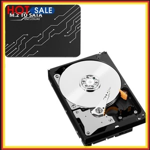 Adaptateur M.2 vers boîtier 2,5 SATA avec boîtier 7 mm pour SSD 2230 2242 2260 2280 - Photo 1/11