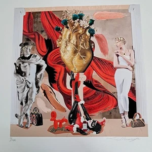LA ROUGE - GOLDEN HEART Pop Street Art Siebdruck 50X50 - Bild 1 von 1