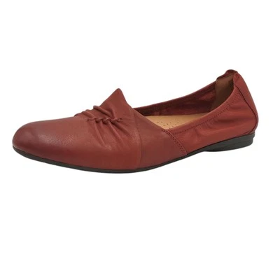 Zapatos Clarks Rena Way para mujer talla 9,5 cuero castaño acolchados planos cómodos Foto 1 de 4