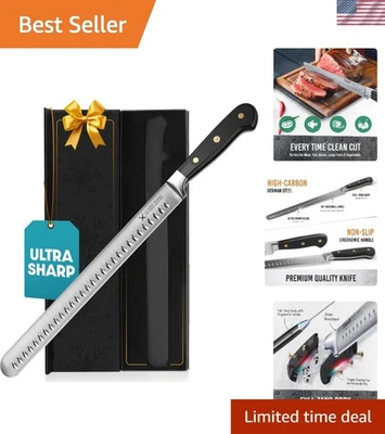 Cuchillo para cortar barbacoa de 12" de acero al carbono con mango antideslizante - de por vida Foto 1 de 4