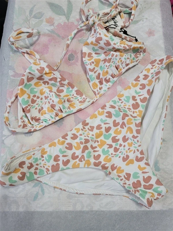 NWT Rachel Pally S Catalina Top & Bikini Swim Bottom Multi Jaguar 123475 Foto 1 de 4