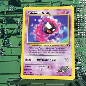 Sabrina's Gastly 97/132 Gym Challenge Common Pokemon Card - Picture 1 of 4