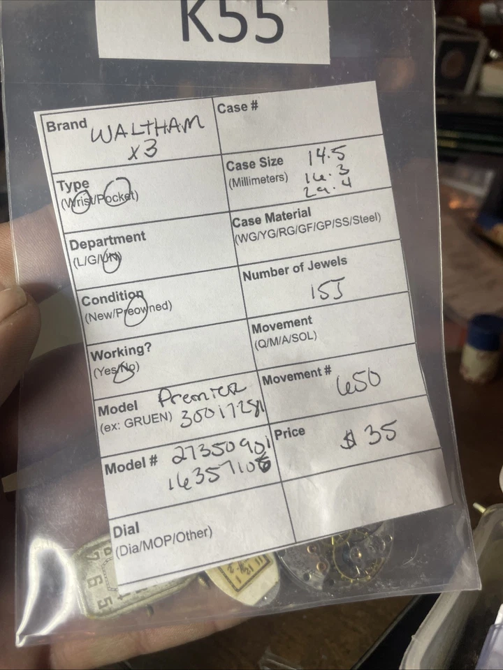 Waltham Movements  - Image 1 of 3