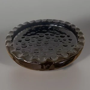 Große schwarze Keramik Schale Handarbeit signiert Ateliers Foulon Frankreich 1960 - Bild 1 von 6