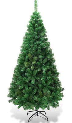 FANTASK Artificial Christmas Tree with Metal Stand, Holiday Christmas Pine Tree  - Image 1 of 4