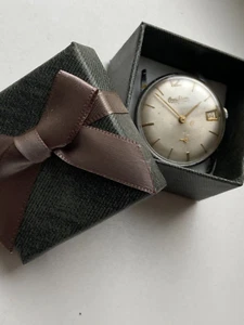 Vintage RARE MEN WATCH QNIQUE OMIKRON 21 RUBIS CHEK IT CAL AS 1560 DATE SWISS RR - Picture 1 of 16