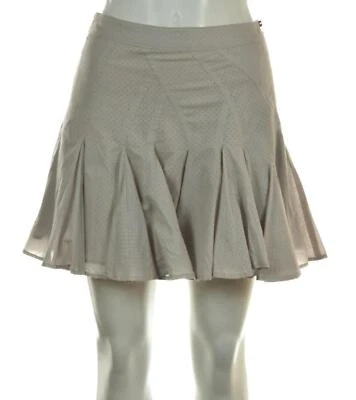 Falda BCBGeneration para mujer talla 6 gris lisa línea A mini algodón por encima de la rodilla Foto 1 de 4