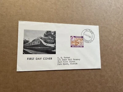 Rhodesia 1962 FDC +Rhodesia Railways #SG12a +B&W Train Cachet +Uncommon - Image 1 of 2