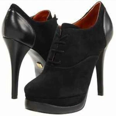 Botas femininas Pour La Victoire tamanho 10 pretas no tornozelo - Imagem 1 de 2