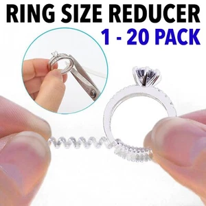 Ring Size Adjuster Reducer Spiral Invisible Snugs Guard Resizer Jewellery Tool - Picture 1 of 16