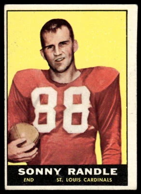 1961 Topps Sonny Randle #118 St. Louis Cardinals Football Card - Image 1 of 2