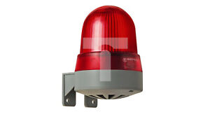 Akustisch-optischer Signalgeber rote LED permanent 92dB 2,3kHz 230V AC IP /T2DE