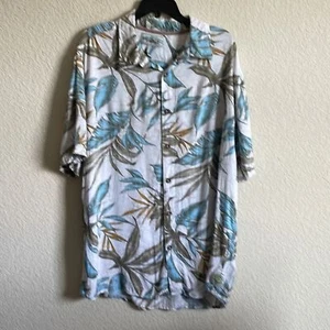 MargaritaVille vintage Mens Tropical island hawaiian short sleeve button Shirt - Picture 1 of 8