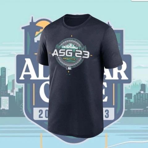 SALE!!! 2023 Seattle All-Star-Game Baseball men women T-Shirt Gift Fans S-3XL Cover