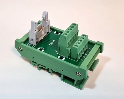 IDC DIN mounting Breakout Board Adapter 10-40 Pins : UK Seller - Image 1 of 4