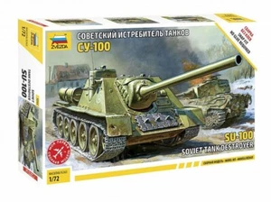 Soviet Tank Destroyer SU-100 5044 Zvezda 1:72 New! - Picture 1 of 1