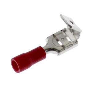 25x Flat receptacle with branch partially insulated 0,5-1,5mm² Red for flat plug - Picture 1 of 3
