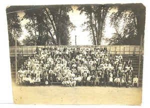 Very Early Upstate NY Source Baseball Stadium Group Shot 1920s ? Original Photo - Picture 1 of 3