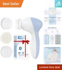 Electric Facial Cleansing Brush - 3 Brush Heads - Deep Cleaning & Exfoliation