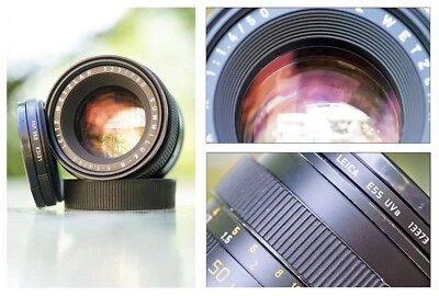 CLA'd Leica SUMMILUX R 50MM f1.4 Wetzlar E55 #3.2M 1982 R4 R5 R6 con filtro UVA Foto 1 de 4