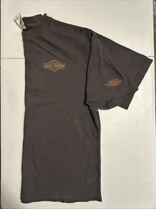 Vintage Harley Davidson Shirt Mens XL Dark Gray Motor Cycle Dale’s Mt.Vernon IL - Picture 1 of 4