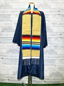 Plain Mexican Sarape graduation sash school stole wraps Mexican Stole tan - Picture 1 of 1