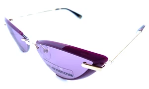 Nuevo WEB Gafas de sol para mujer elegantes geométricas borgoña 56 mm ojo de gato D297 - Imagen 1 de 16