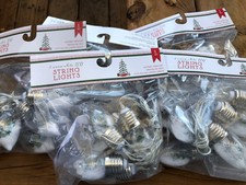 Target Snow Globe Bottle Brush Christmas Tree Battery String Lights 5 Available