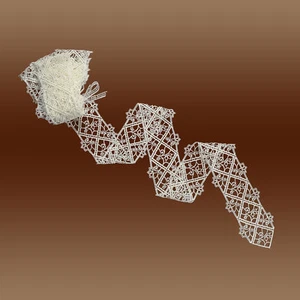 Tischband Spitzenband "Sissi" Meterware Luftspitze natur 10cm breit - Bild 1 von 2