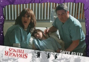 Tarjeta base paralela púrpura Stranger Things Upside Down, Safer Sleep (65) #08/25 - Imagen 1 de 2