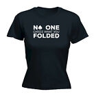 Poker Cards No One Cares What You Folded - Womens T Shirt Funny T-Shirt Novelty