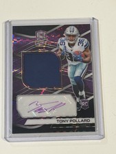 2019 Panini Spectra Tony Pollard Purple Prizm RPA RC /35
