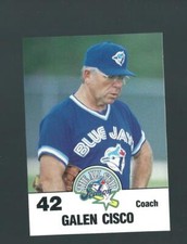vintage GALEN CISCO toronto blue jays FIRE FACT Oh Henry!