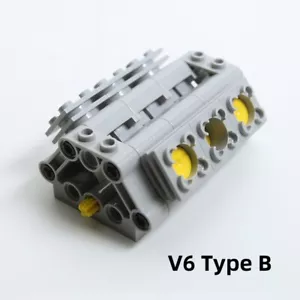 1 pieza piezas técnicas V6 V2 V4 cilindro pistón bloque ladrillos modelo hágalo usted mismo juguete para lego - Imagen 1 de 23