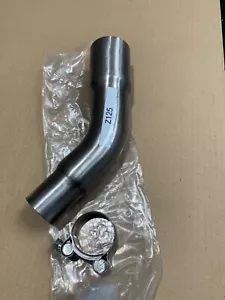 Kawasaki Ninja125 2019-23 UK Made T304 Stainless Steel Exhaust Link Pipe & Clamp - Picture 1 of 3