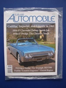 Collectible Automobile Magazine Aug 2013 1961 Lincoln Continental Delray SEALED - Picture 1 of 2