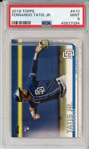 Topps #410 2019 Fernando Tatis Jr. Tarjeta de novato RC como nueva PSA 9 - Imagen 1 de 2