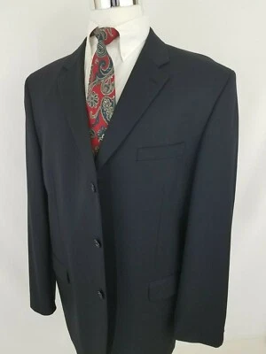 Chaqueta Abrigo Deportivo Jones New York Tres Botones Azul Medianoche Sólido 46 L  Foto 1 de 4