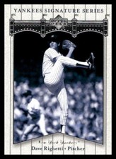 2003 Upper Deck Yankees Signature Series 20 Dave Righetti Baseball Card