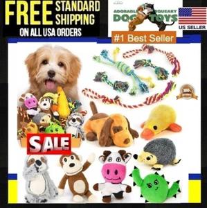 LEGEND SANDY Dog Squeaky Chew Toys for Small Dogs & Puppy Teething, 12 pack - Picture 1 of 9