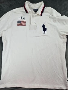 Vintage Polo Ralph Lauren Hemd Herren Large blau Pony Polo Big Pony adrett 3 Y2K USA - Bild 1 von 13
